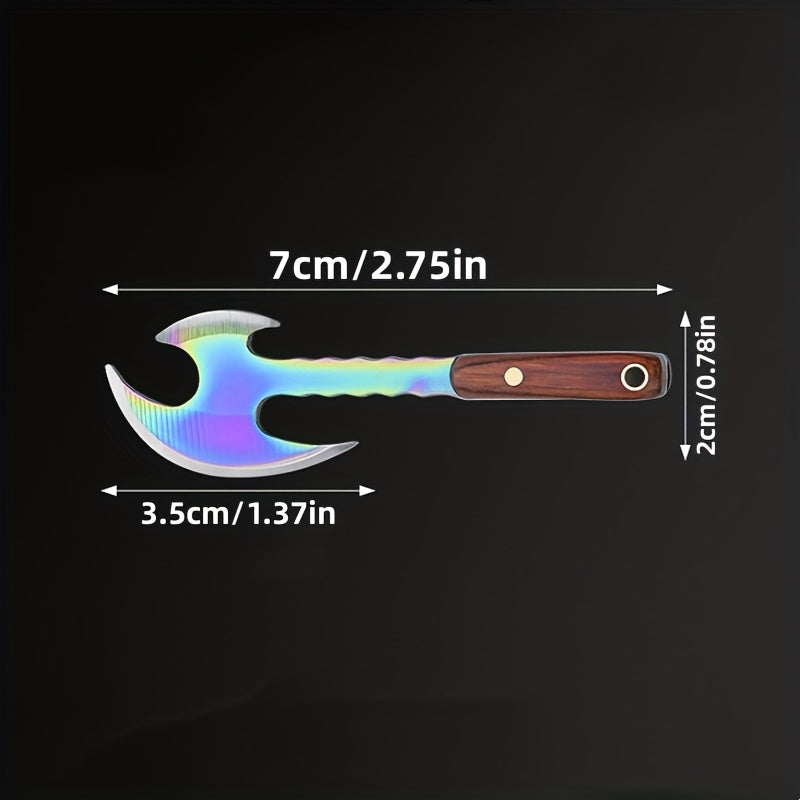 Men's Outdoor Keychain Tool Mini EDC Knife Small Kitchen Use Compact Black