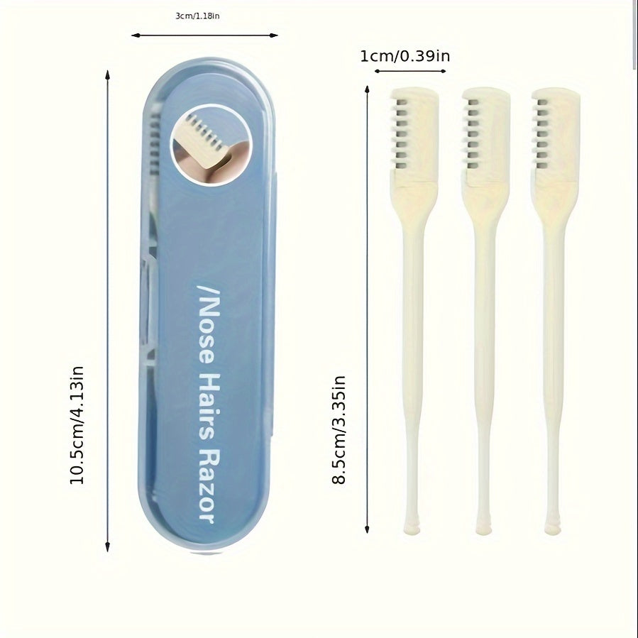 Unisex Skin-Friendly Nose Hair Trimmer Manual 360° Razor Double Head