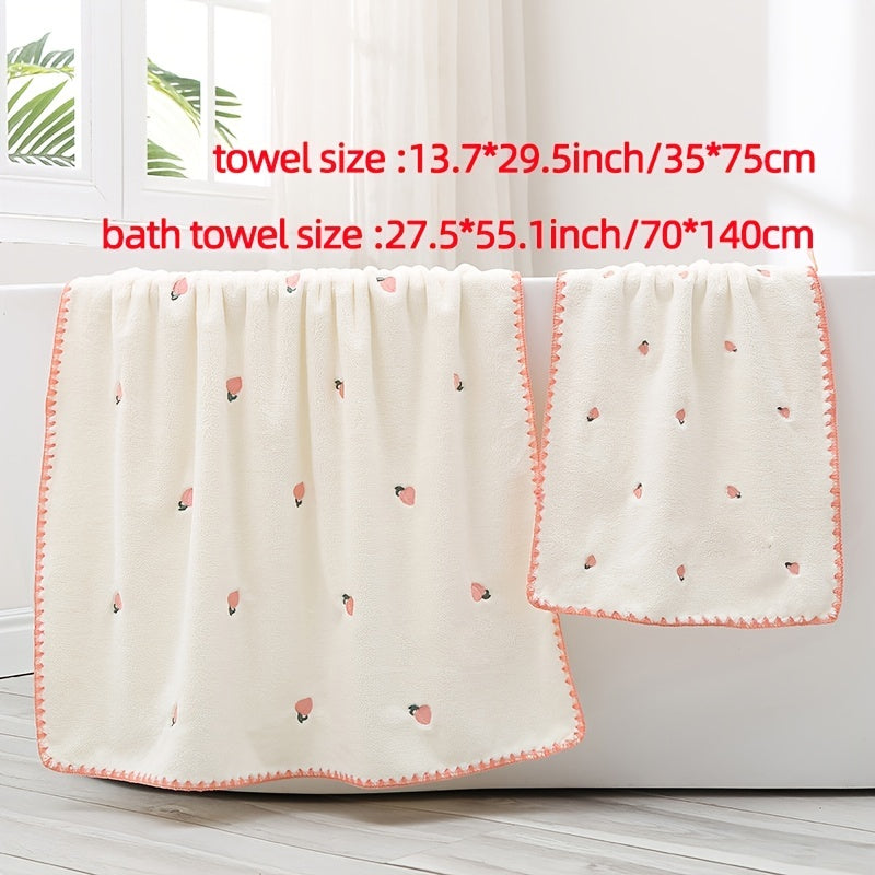 Набор полотенец Peach Lemon, впитывающий влагу, для волос, склонных к выпадению, водопоглощающий