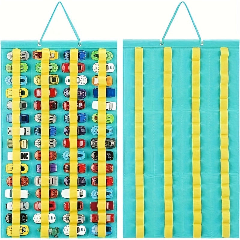 Estantería de almacenamiento de pared con 10 estantes de poliéster para organización de juguetes en la sala de estar