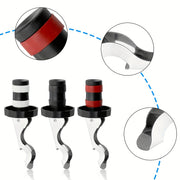 Stainless Steel Wine Stoppers Set for Preserving Freshness Leak-Proof Dishwasher Safe