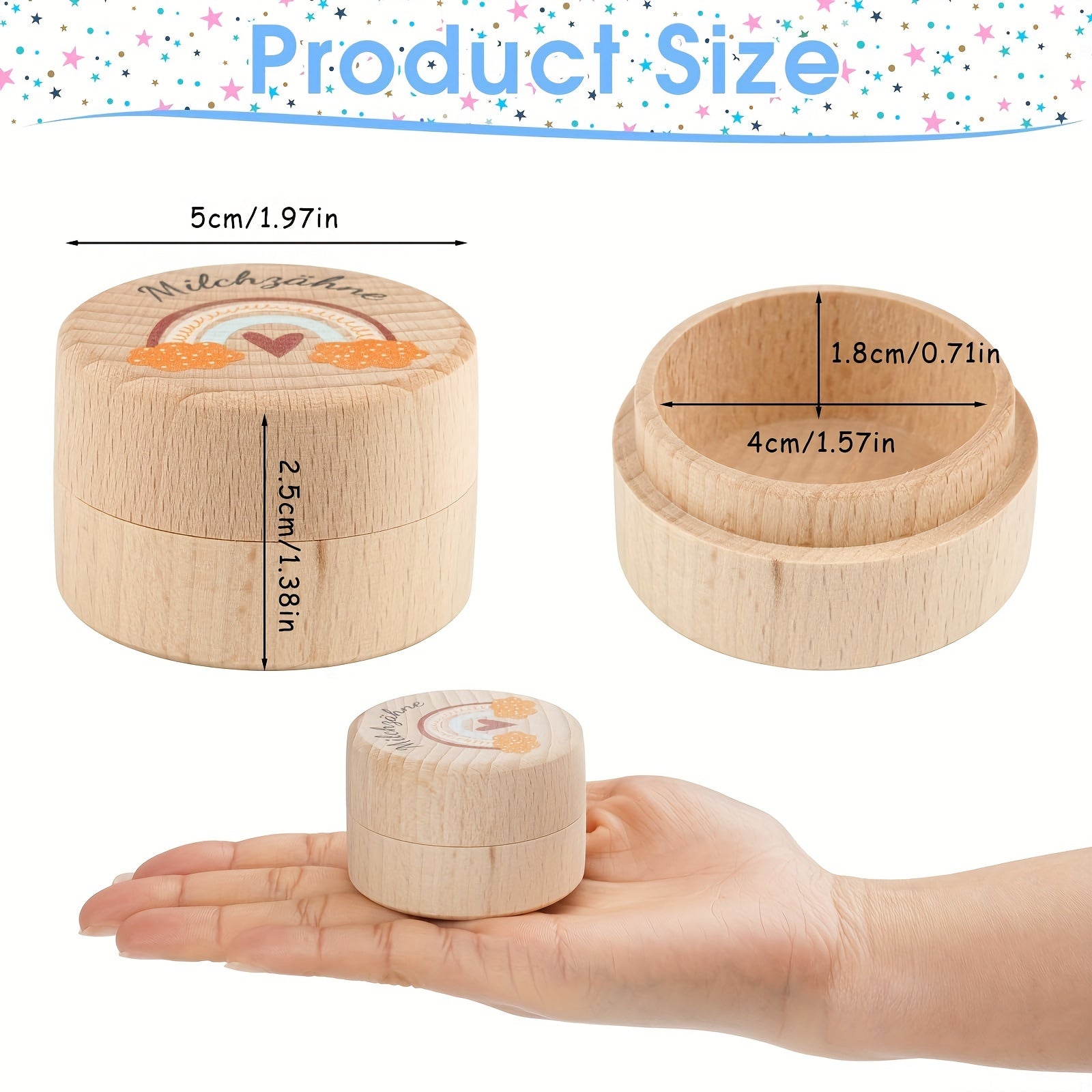 1 шт. Коробка для молочных зубов для мальчиков и девочек, идеальный подарок для крещения и дней рождения для новых родителей, GENGUTOR