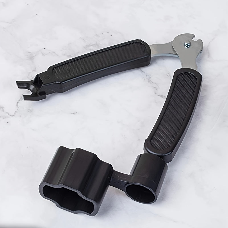 Multifunctional Guitar String Winder Tool with Reel and Cutter for Electric and Acoustic Instruments