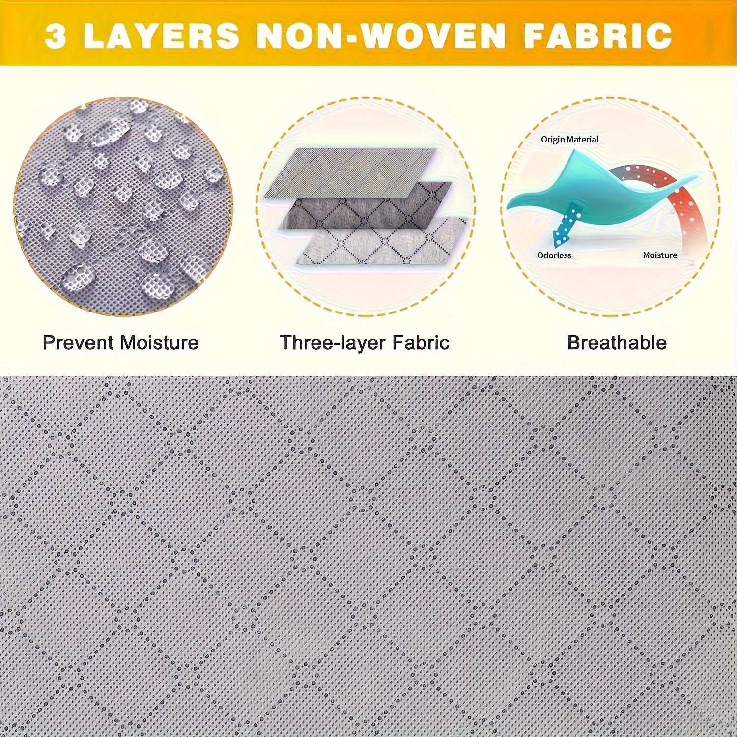 Unwoven Storage Bag for Quilts and Clothing Dust-Proof Collapsible Organizer Gift Box