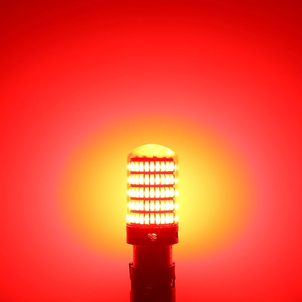 2 Pack LED 1156 1157 P21W Car Brake Reverse Tail Signal Lights White Red Yellow