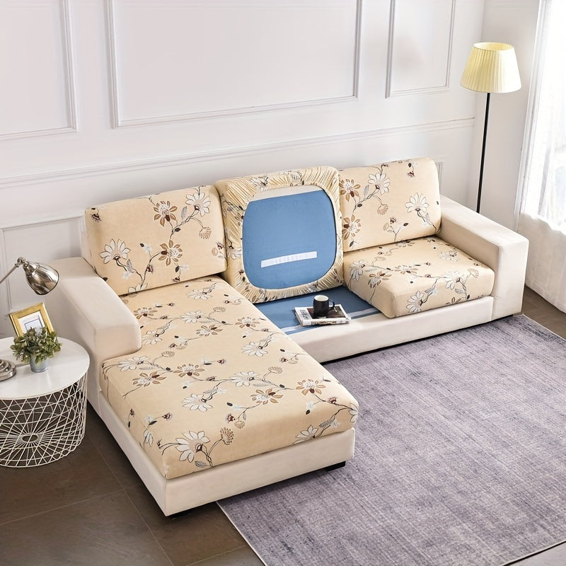 Чехол на угловой диван с геометрическим узором, нескользящий и эластичный, идеально подходит для защиты мебели в любой комнате.