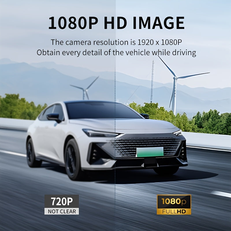 3-канальная автомобильная видеорегистратор FHD 1080P ночное видение циклическая запись G-сенсор ультра широкий угол