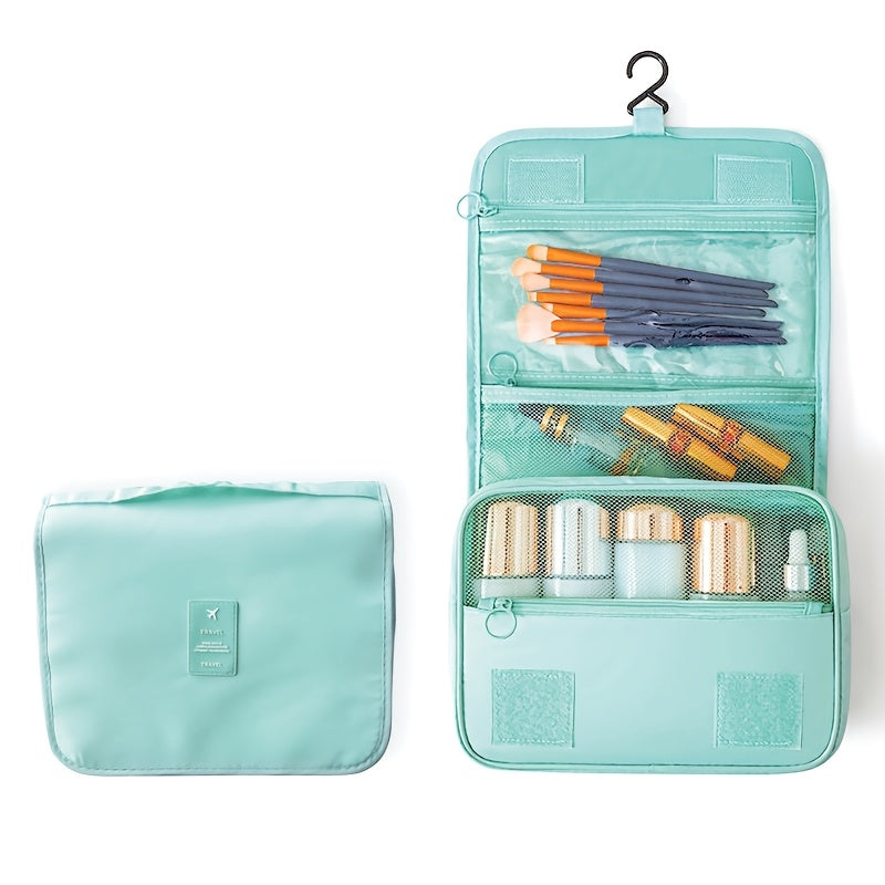 Hanging Toiletry Bag Travel Cosmetic Organizer with Multiple Zip Pockets