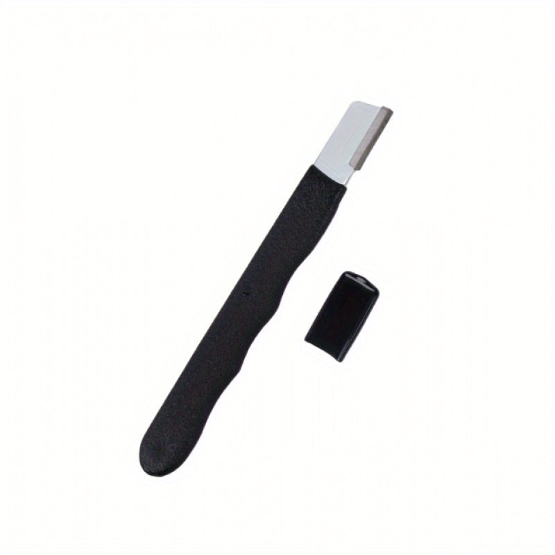 1/2 piezas de afilador de cuchillas portátil para herramientas como hachas, machetes, tijeras de seto, tijeras, hachuelas, cuchillos