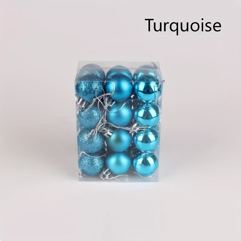 24 decoraciones de bolas de Navidad para centros comerciales, hoteles, KTV, bodas y fiestas navideñas