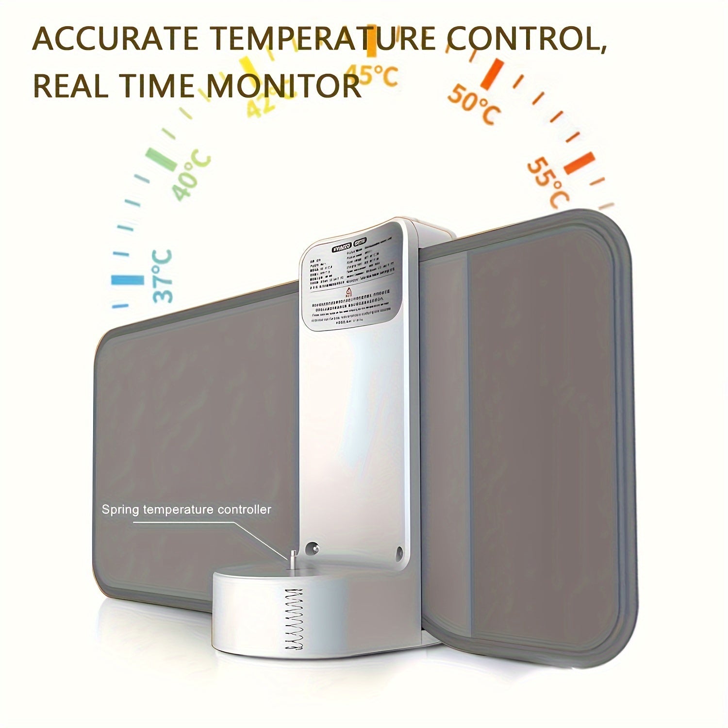 Wireless Rechargeable Milk Warmer with LCD Display USB Charging 6000mAh Battery