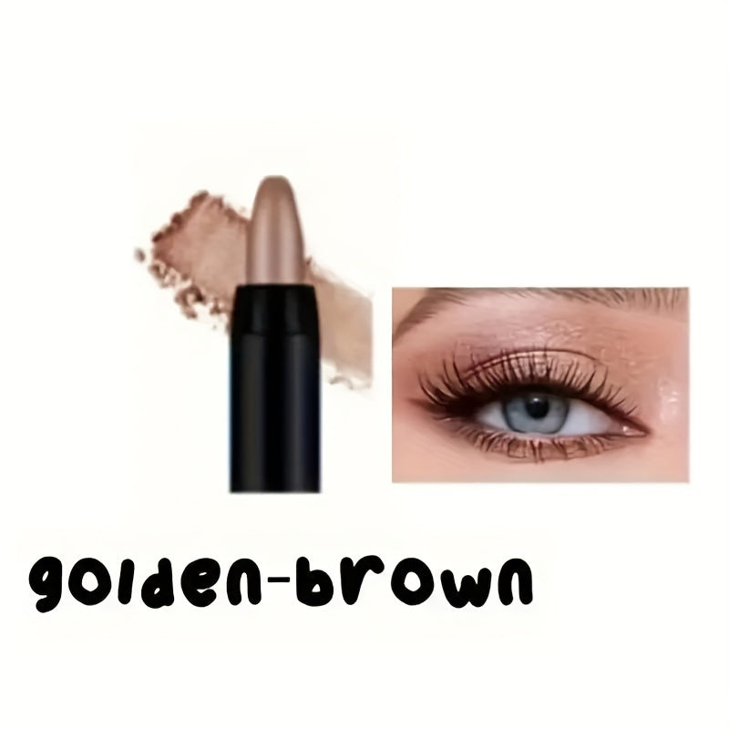 Waterproof Eyeshadow Pencil 16 Colors Matte and Shimmer Long-Lasting Rotatable