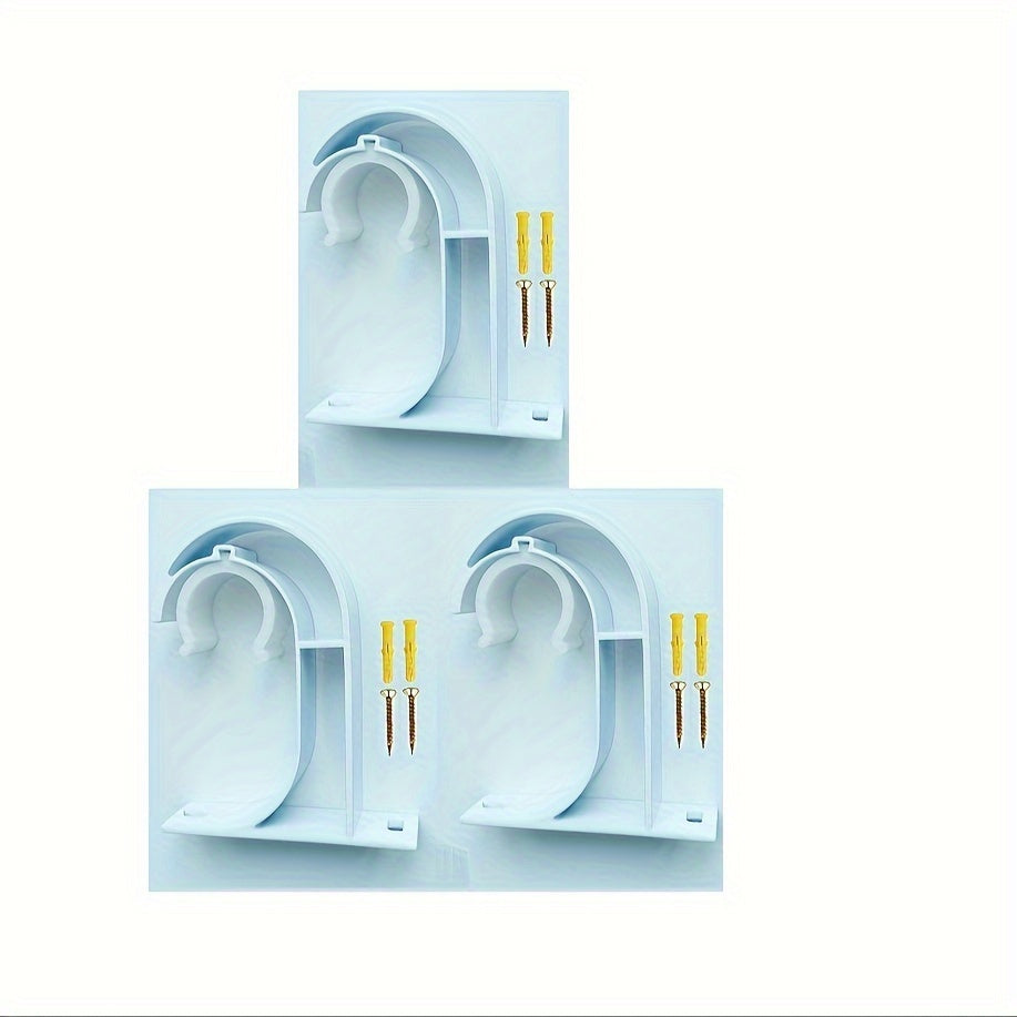 2 ta zamonaviy va mustahkam qora alyuminiy pardalar tutqichlari to'plami, 2 ta vint va plastik kengaytma qismlari bilan - oson o'rnatish uchun moslashuvchan dizayn