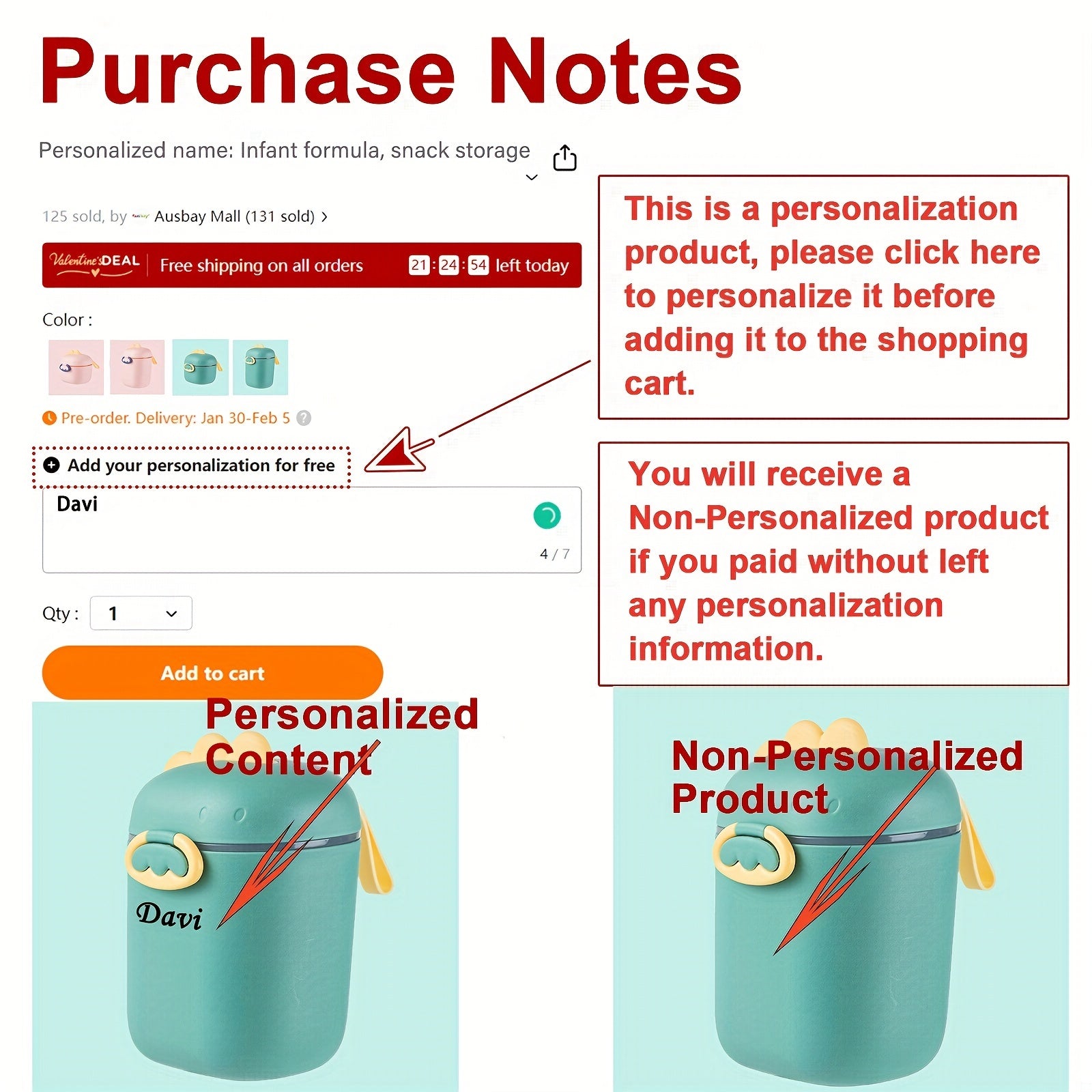 Infant Travel Storage Box with Dinosaur Cartoon Design for Milk Powder and Snacks