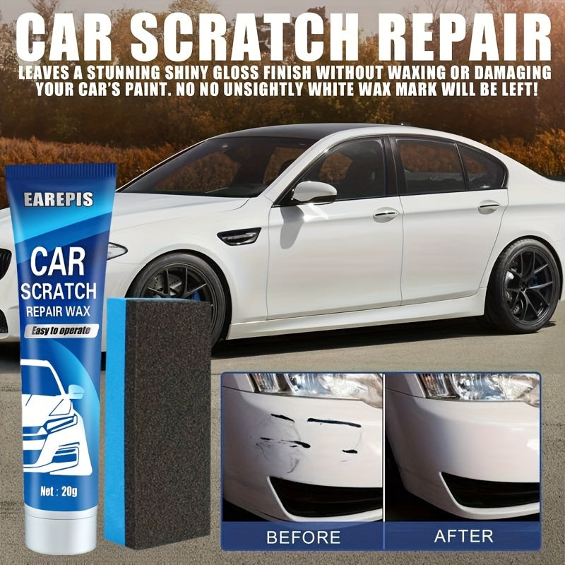 20g Car Scratch Remover Wax Kit with Sponge Applicator for Auto Surface Repair