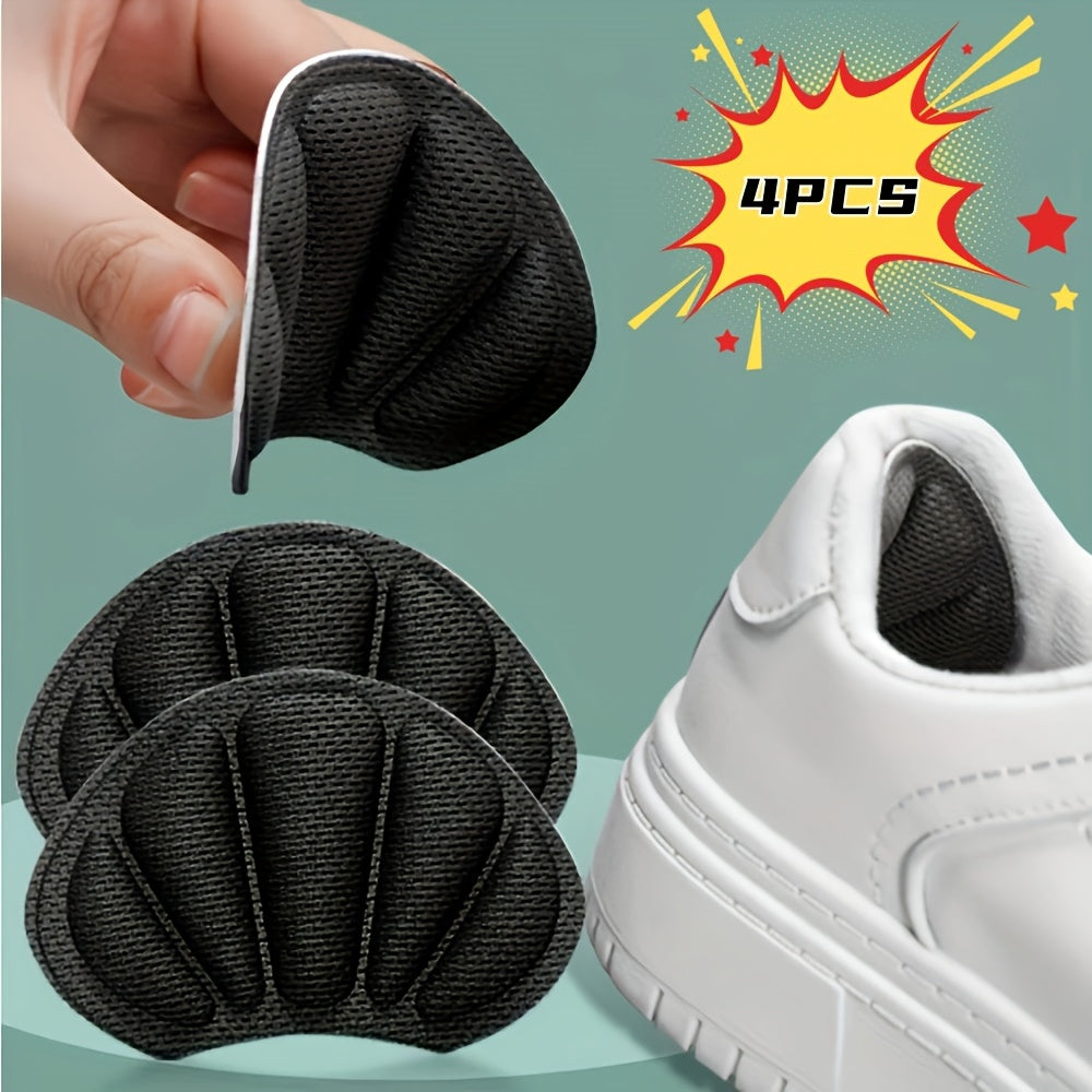 Unisex Heel Protector Pads Sticky Cushions for Shoes, Comfortable, Reusable