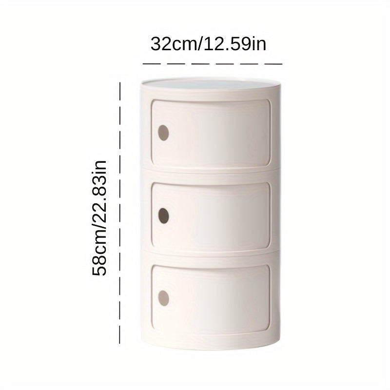 Bedside Table with Drawers 2/3/4 Drawer Options for Bedroom Living Room Office Storage