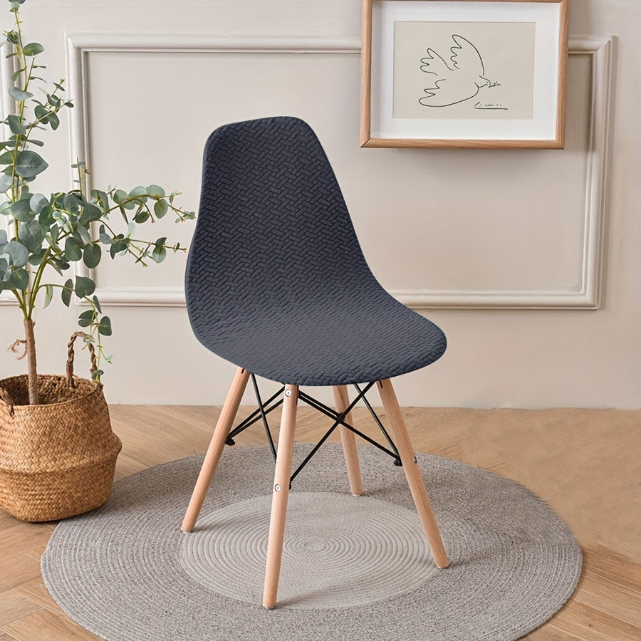 Долговечный, легкий в уходе чехол для классических обеденных стульев из полиэстера и эластана, идеально подходящий для владельцев домашних животных.