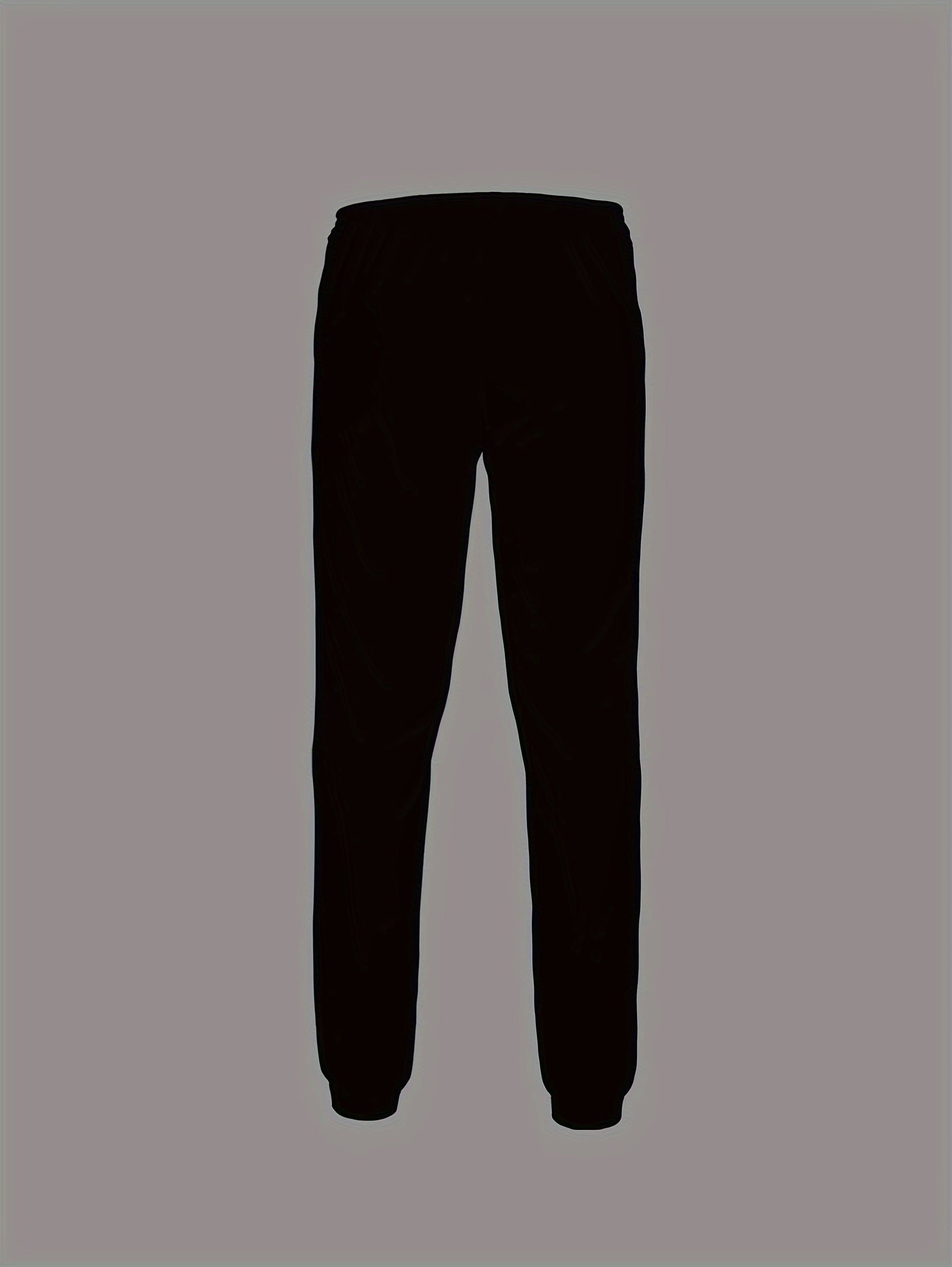 Big & Tall Men's Athletic Wear Set Short-Sleeve T-Shirt and Long Pants Summer Fall Polyester