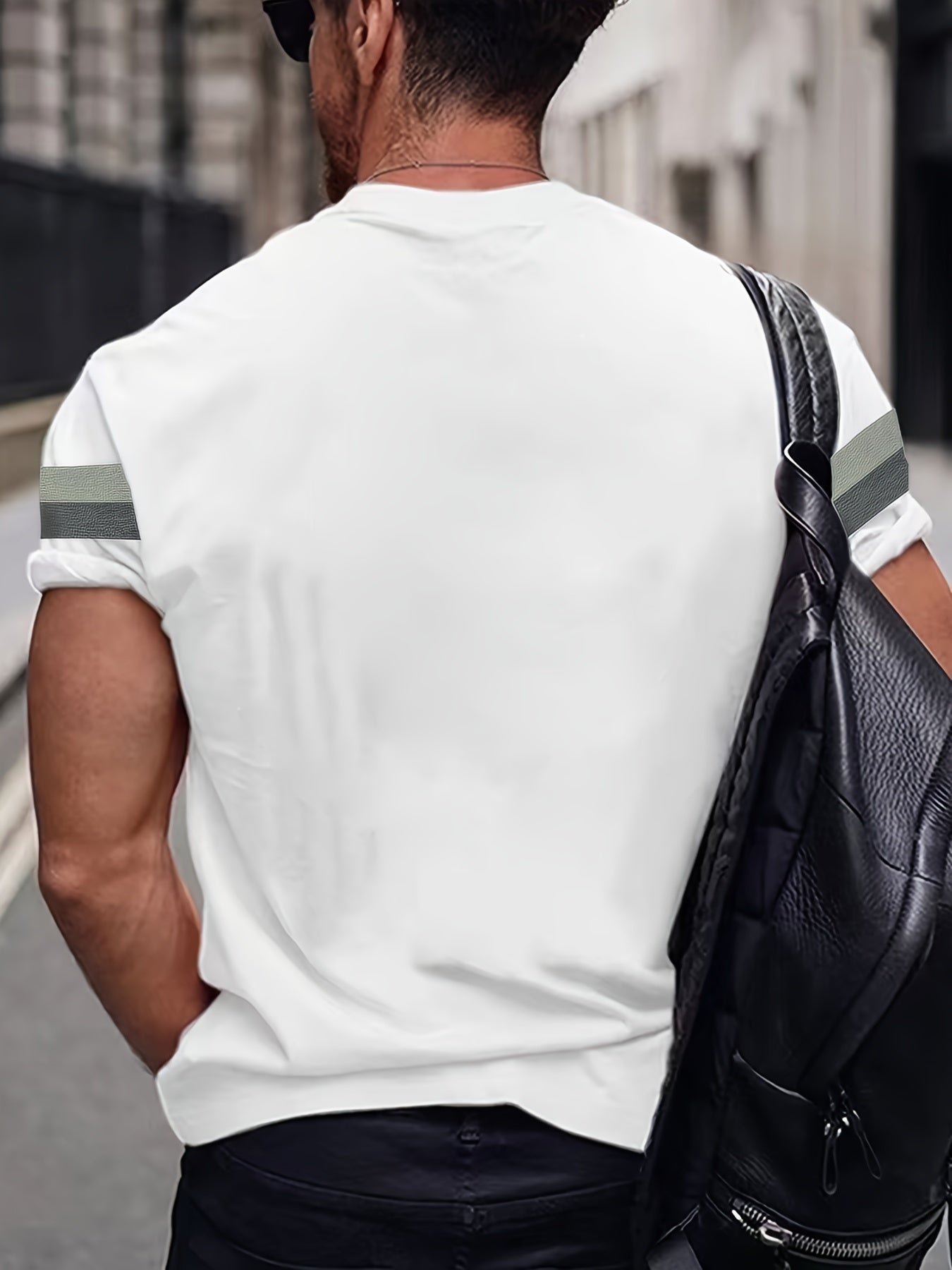 Мужская футболка с цветными блоками и графикой всадника, короткий рукав, повседневная летняя одежда для улицы