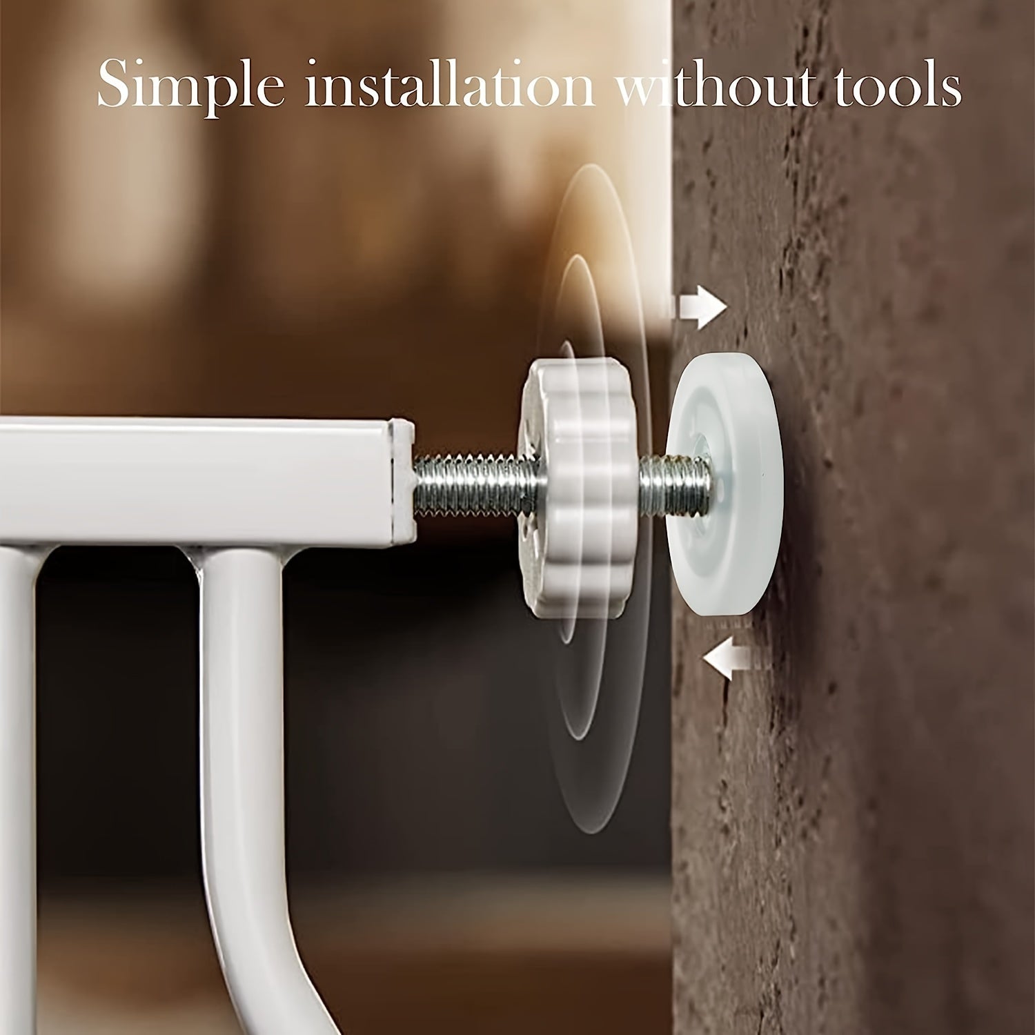 Set of 4 M8 Latex-Free Plastic Gate Spindle Rods for Child and Pet Safety