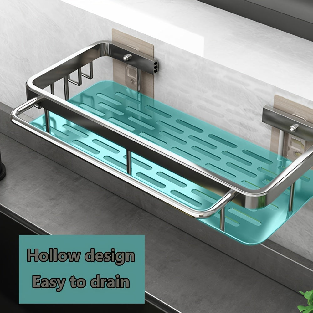 Настенная кухонная полка с встроенной сушилкой для посуды и экономичным дизайном, без необходимости сверлить отверстия. Идеально подходит для хранения кухонных полотенец и других аксессуаров. Отличный многофункциональный органайзер для дома.
