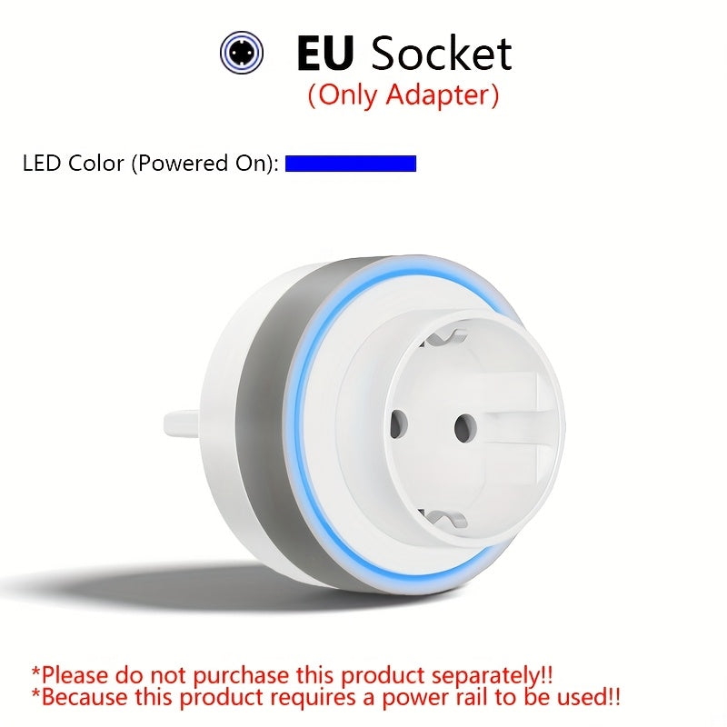 European Standard Rotating Wall Power Socket with USB Type C 220-240V Surface Mount