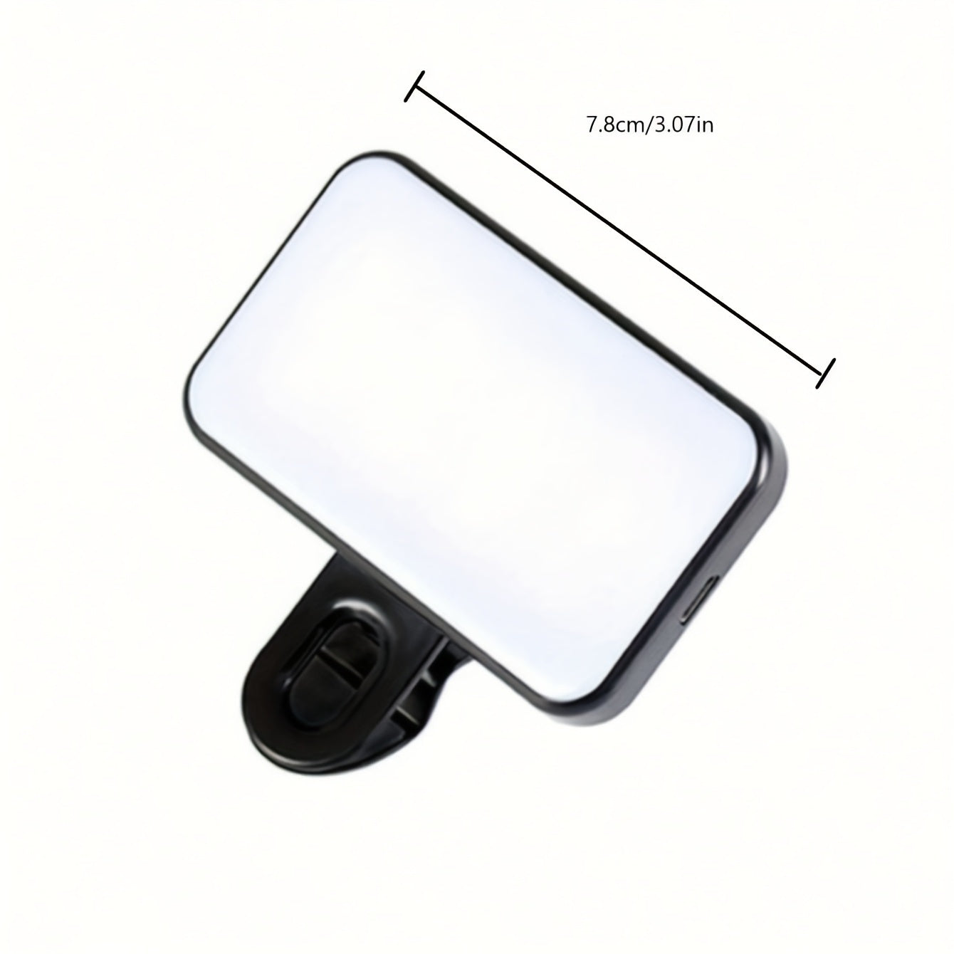 Mini Clip-On Fill Light for Mobile Phones and Cameras USB Rechargeable LED Light
