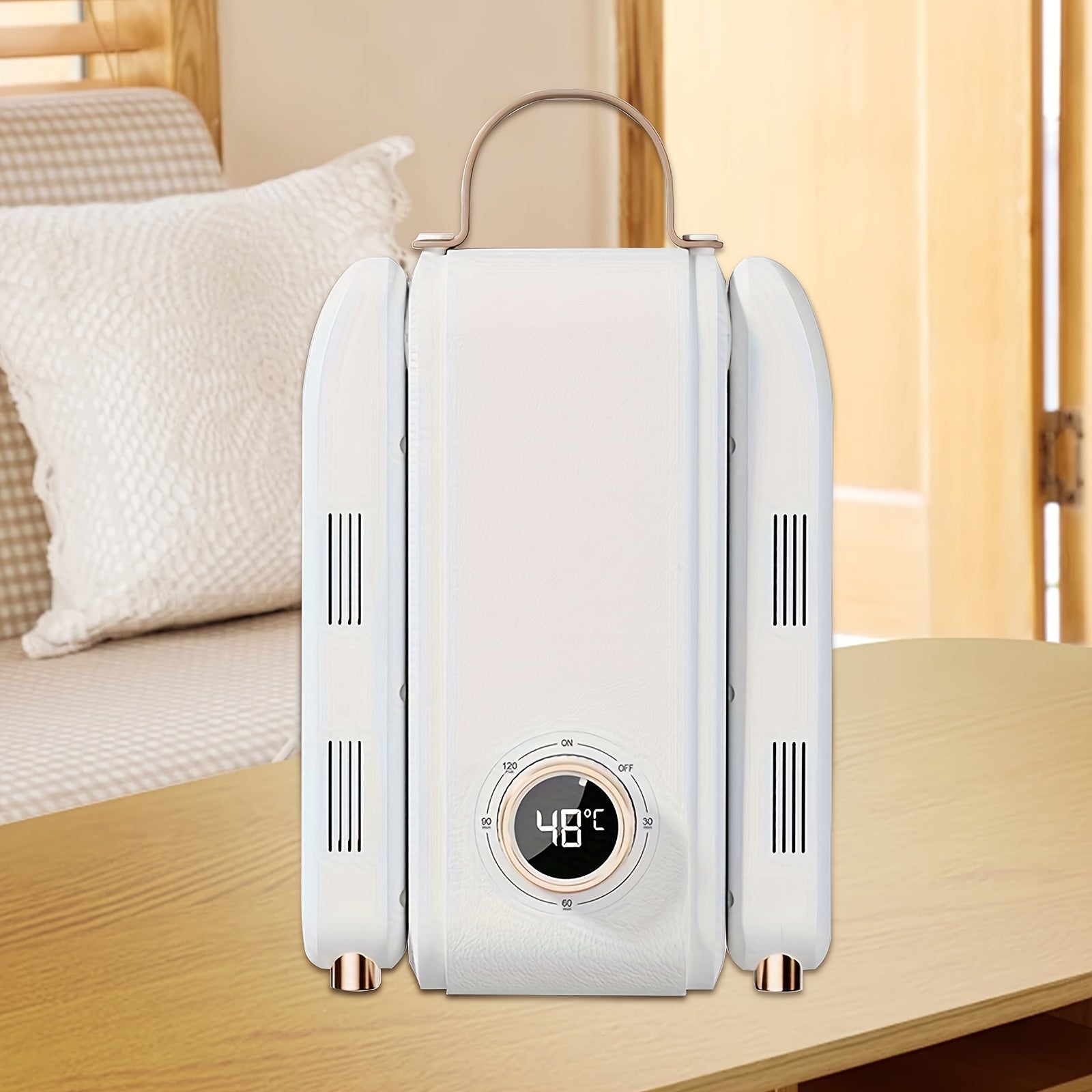 Portable Shoe Dryer with Timer Foldable Design Dehumidifier 220V