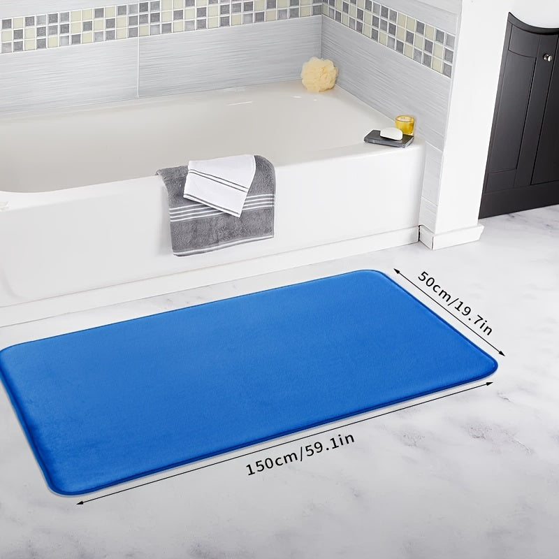 Coral Fleece Non-slip Quick-Drying Bath Mat for Bathroom Kitchen Laundry Bedroom