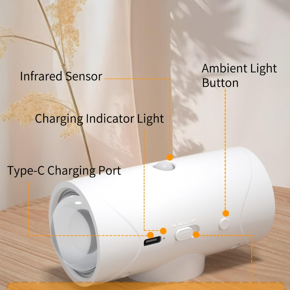 Ikki boshli quyosh botishi LED chirog'i, 15 xil rangli rejim bilan, magnit o'rnatish, USB/Batareya quvvati – turli muhitlar va romantik muhit uchun ideal.