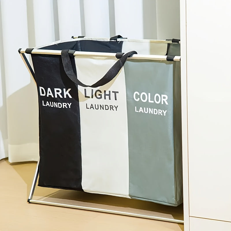 Одна штука складного корзины для белья объемом 35 литров с алюминиевой рамой. Эта портативная, водонепроницаемая корзина для грязного белья идеально подходит для использования в ванной, спальне и дома. Ее размеры 60,96 см × 35,56 см × 58,42 см.