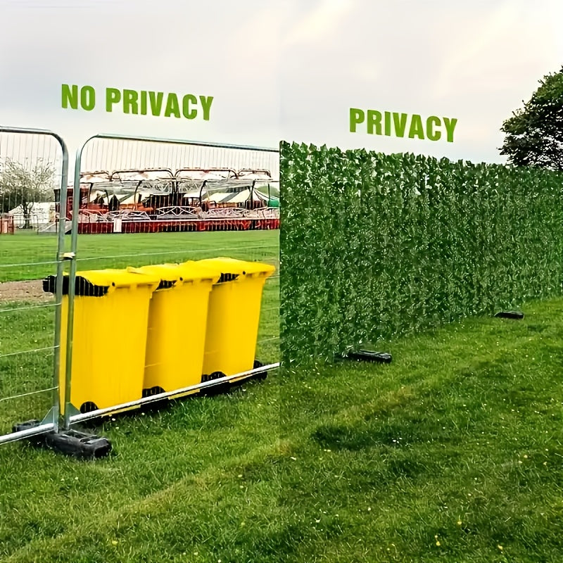 Artificial Ivy Privacy Screen 2 Rolls Outdoor Garden Yard Balcony Patio 50.8x299.72 cm