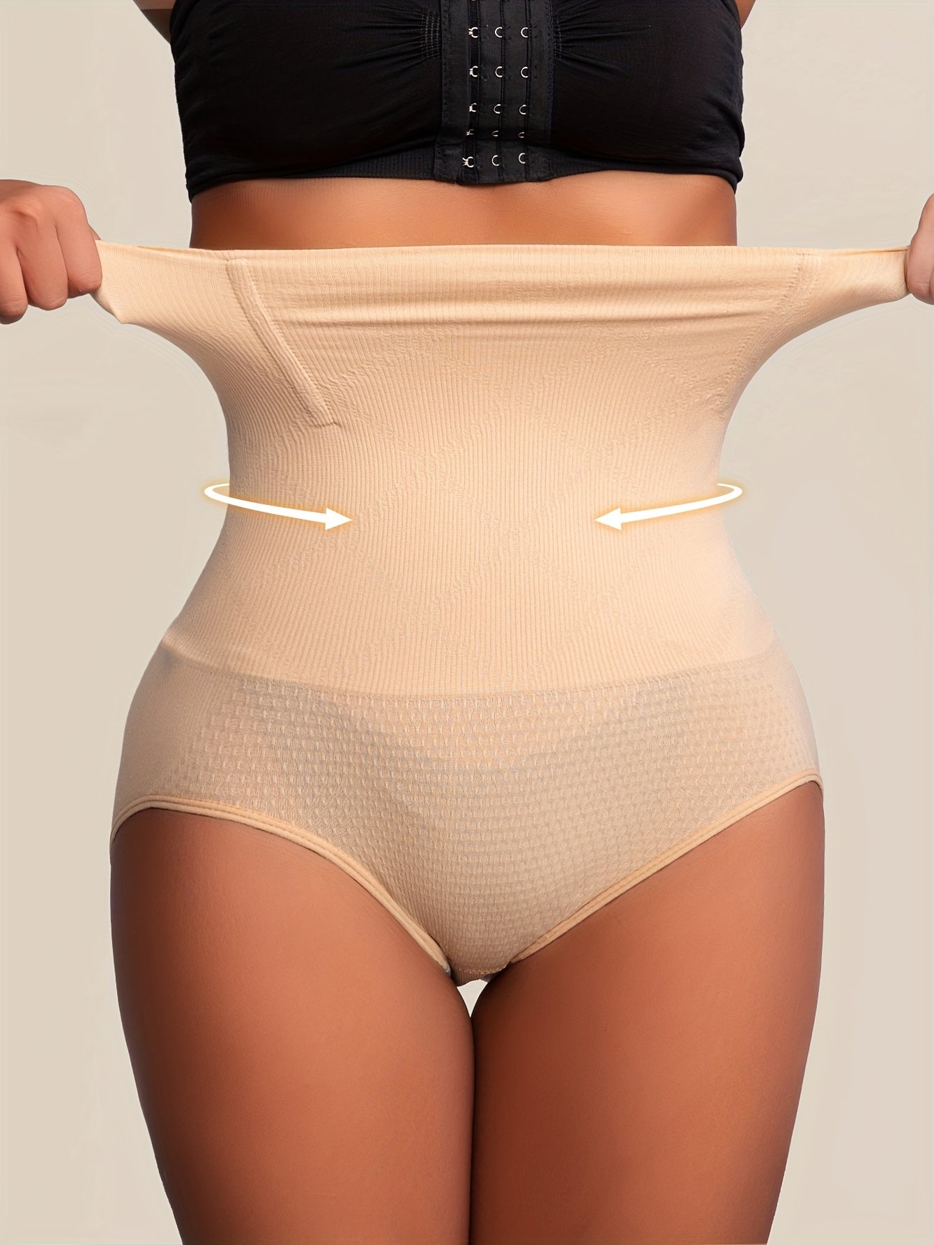 Women's High Waist Shaping Panties Nylon Spandex Tummy Control Butt Lifter