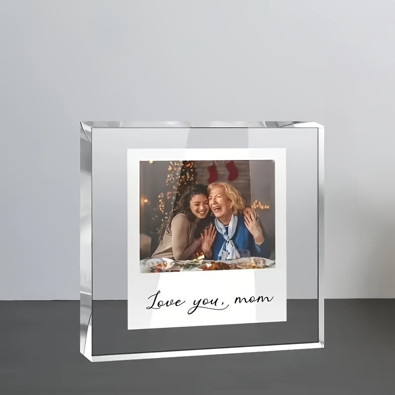 Acrylic Photo Frame for Mom Customizable Indoor Outdoor Mother's Day Gift