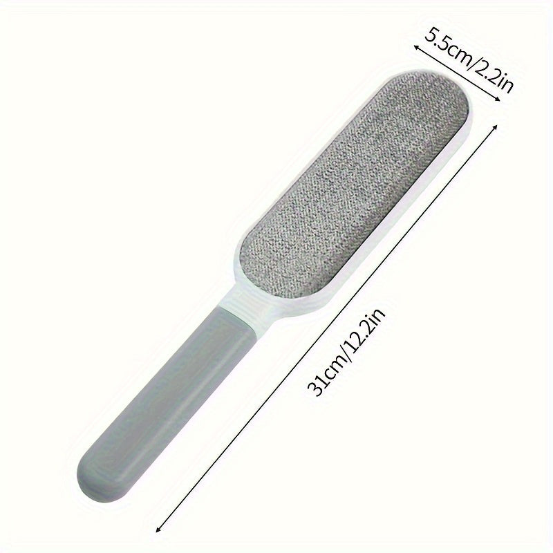 1 dona Spring Pet Hair Removal Brush - Ikki tomonlama statik yopishqoq lint olib tashlovchi, qo'lda ishlash, elektr energiyasi talab qilinmaydi - Pashsha bayrami hayvonlari, uy tozalash yordamchisi uchun ideal, oson tozalanadi