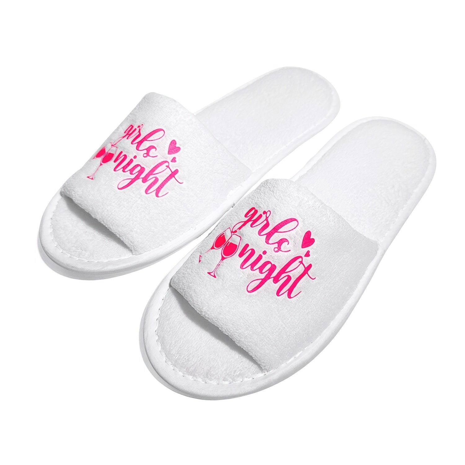 Women's Printed Lightweight Open Toe Indoor Slippers for Home and Travel