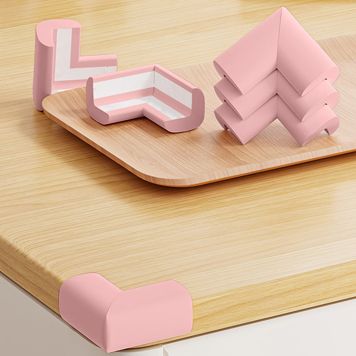 10 Pieces NBR L-Shaped Corner Guards for Table Edge Safety and Bed Protection