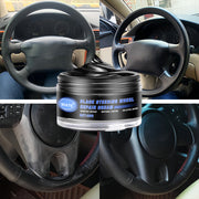 Black Steering Wheel Repair Cream for Faded White Plastic and Interior Parts 300g