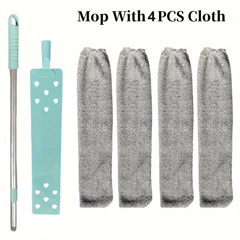 Tezkor tortiladigan chang tozalash tayoqchasi: shift, yotoq, divan va polni tozalash uchun uzoq masofa - batareyaga ehtiyoj yo'q.