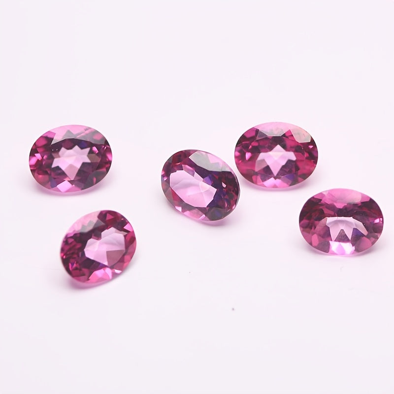 Кольцо в форме яйца с голубым топазом и розовым топазом с кристально чистыми драгоценными камнями