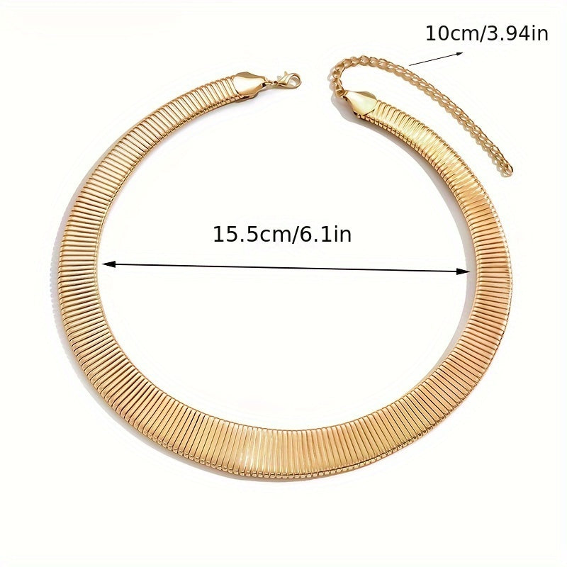 Ayollar uchun jasur va minimalistik geometrik bo'yin uzuk, zamonaviy va nozik aksessuar