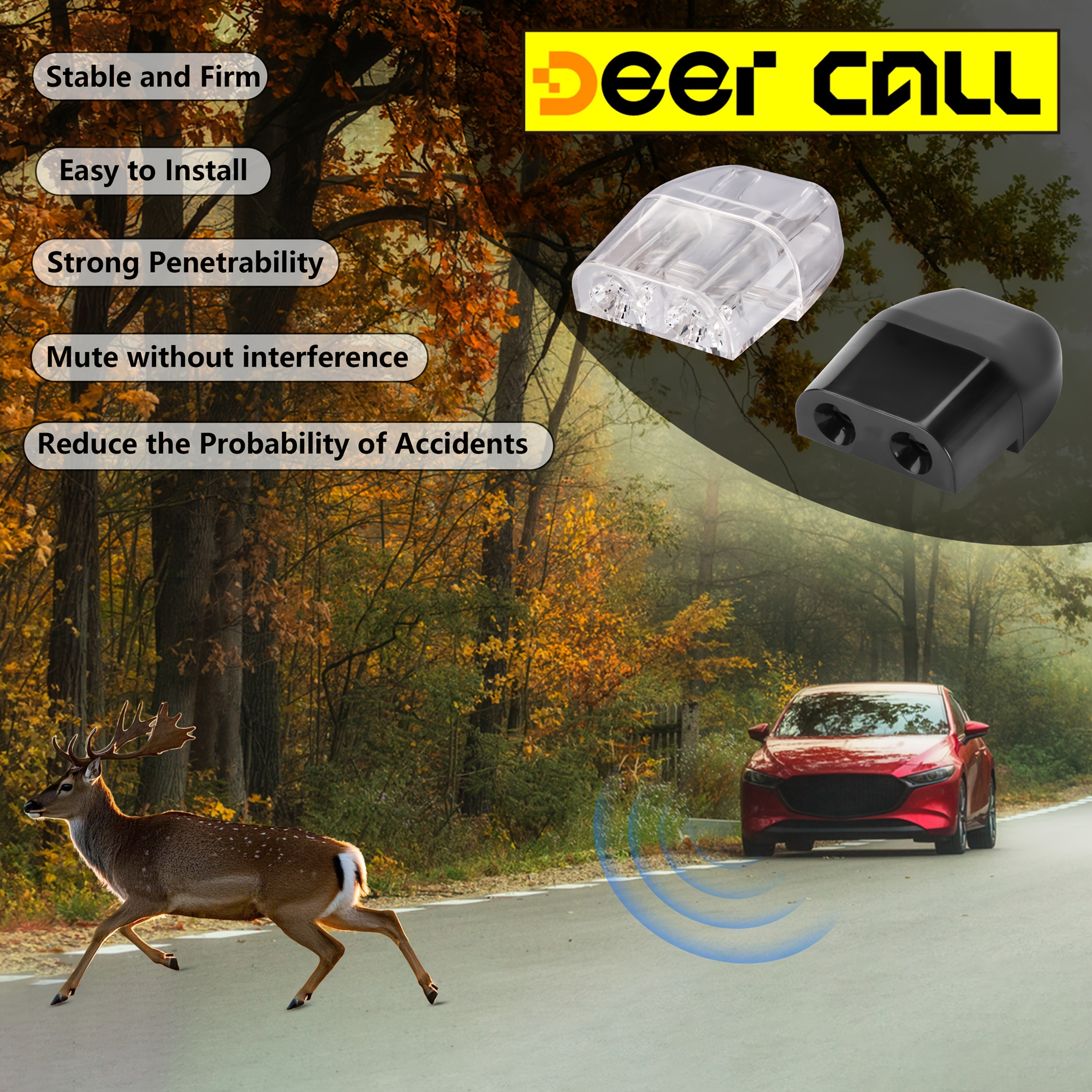 Vehicle Deer Call Whistles Sound Alarms for Wildlife Safety