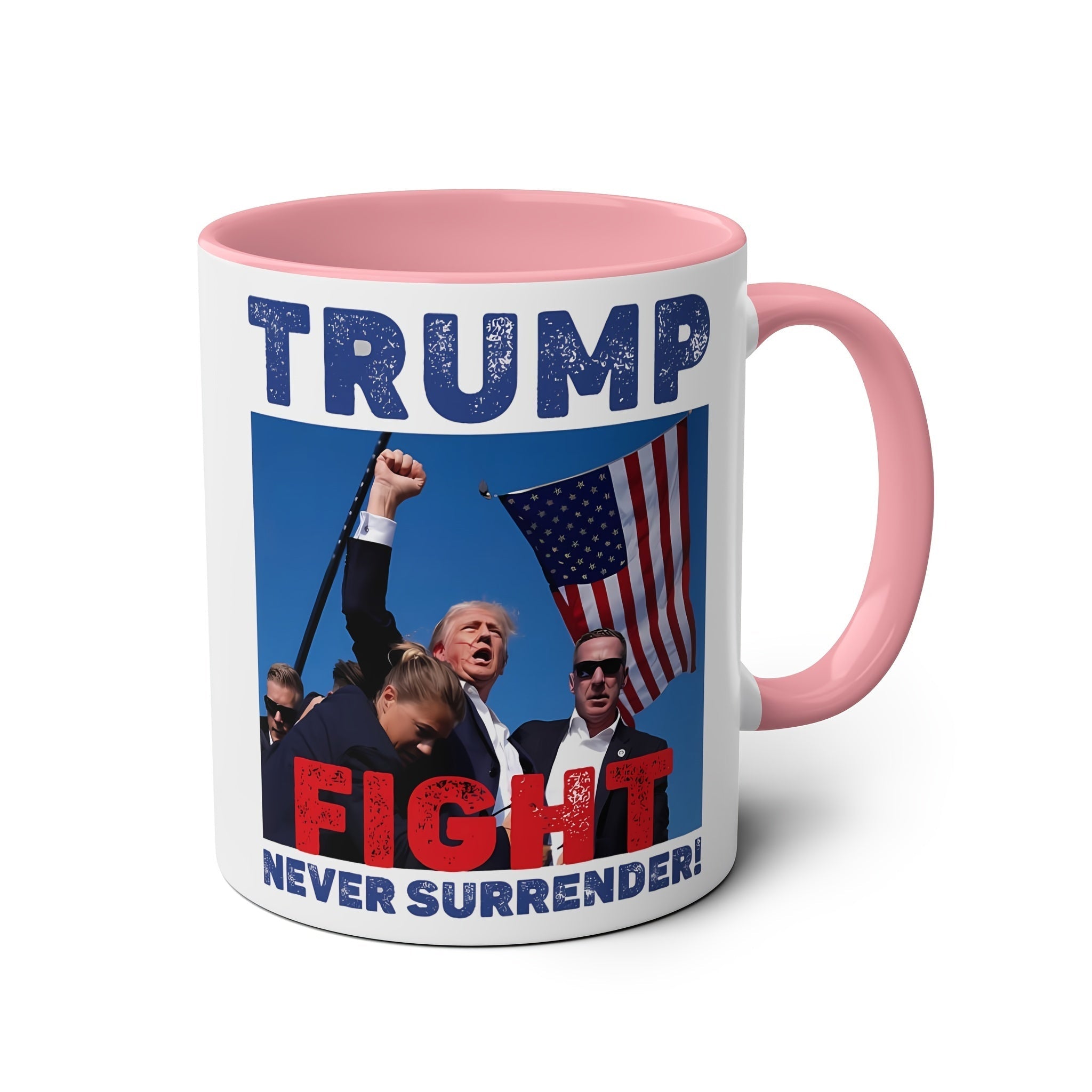 Ceramic Trump 2024 Supporter Mug Stand Up for America Loyal Supporter Gift