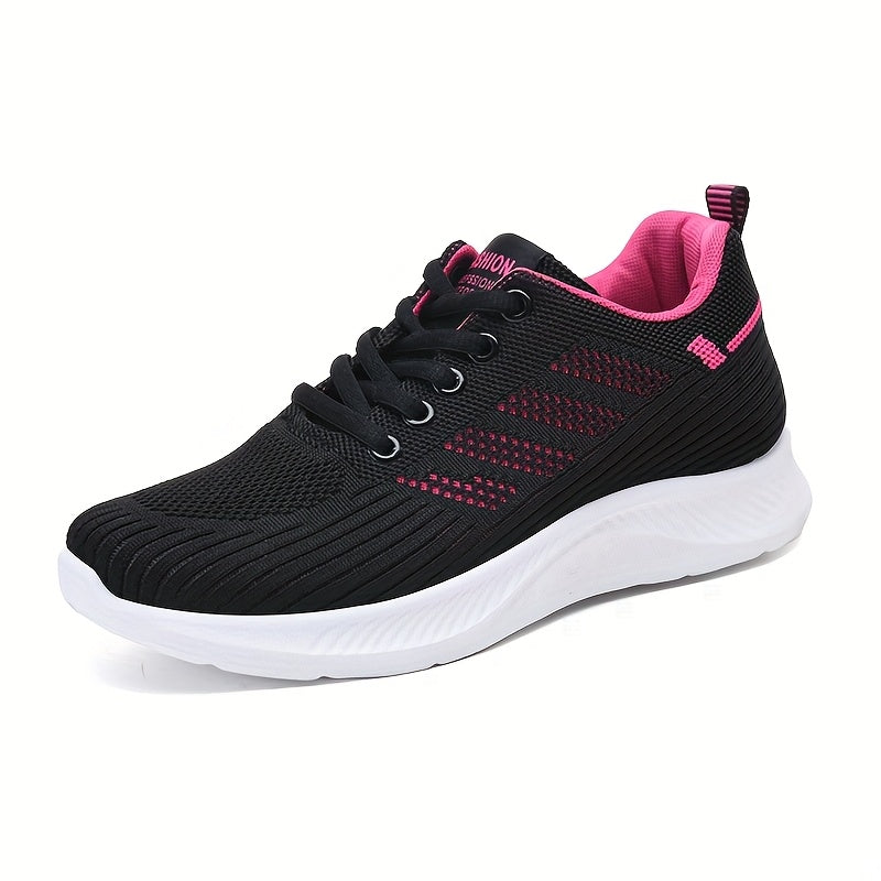 Women's Breathable Casual Running Sneakers with PVC Sole All-Season