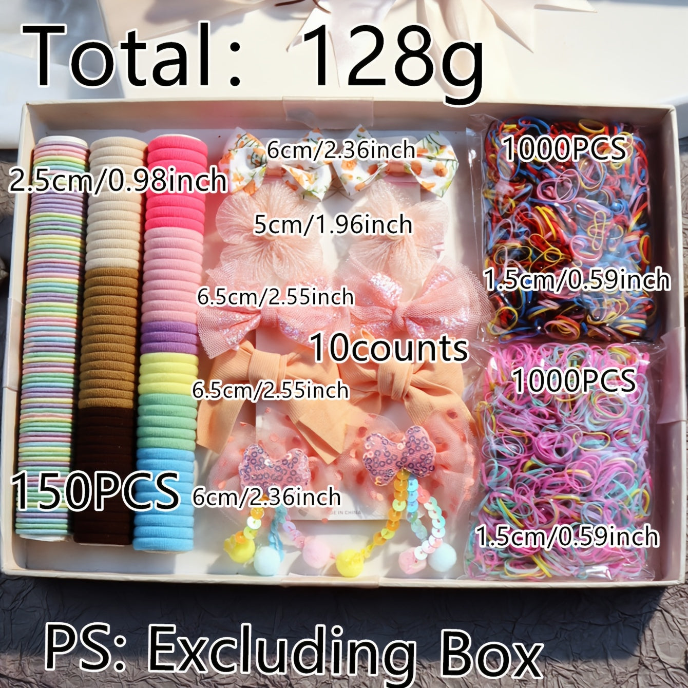 Set of 2160 Hair Ties Headbands and Clips for Women Casual Decoration