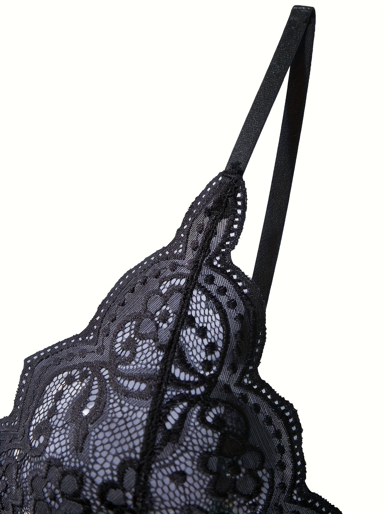 Conjunto de lencería de encaje para mujer, talla grande, rosa, paquete de ropa interior