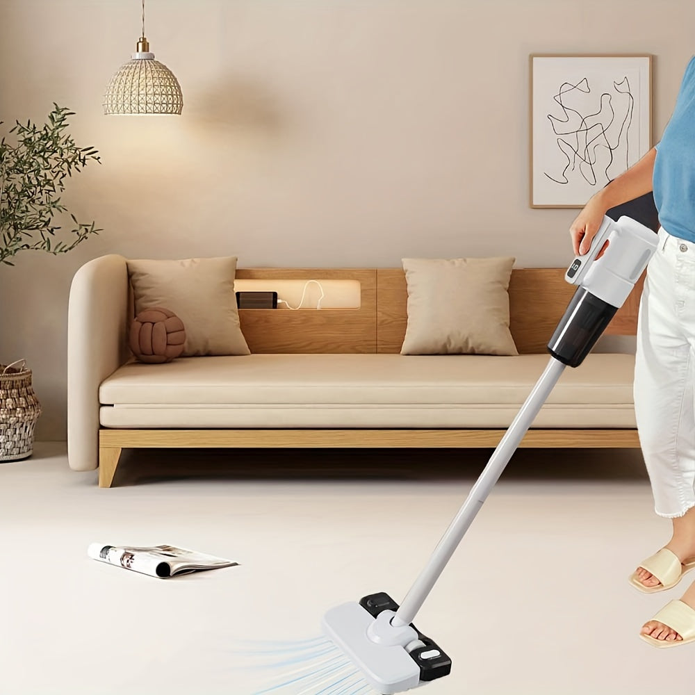 6000mAh quvvatlanadigan batareyali qo'l vakuum tozalagich, USB zaryadlash bilan 5-in-1 portativ chang tozalagich, 45dB shovqinsiz ishlash, 6.5KPa so'rish kuchi, avtomobil, uy, ofis va uy hayvonlari uchun mos