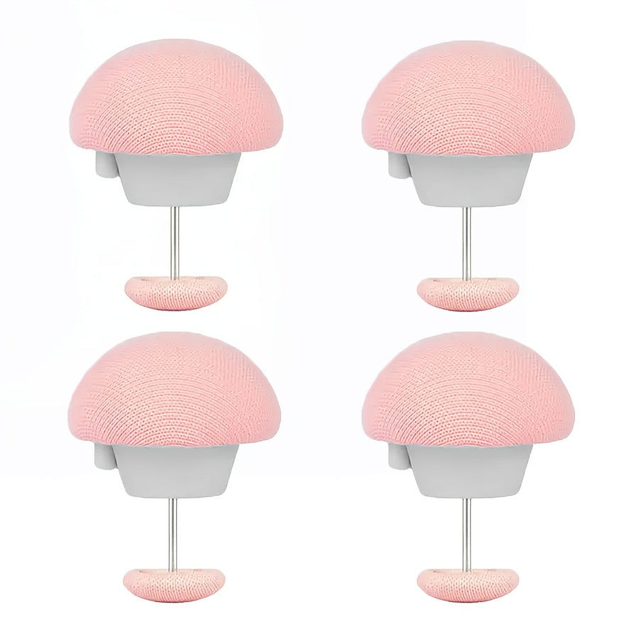 Set of 4 Mushroom Shaped Duvet Clips with One-Key Release and Hidden Fasteners