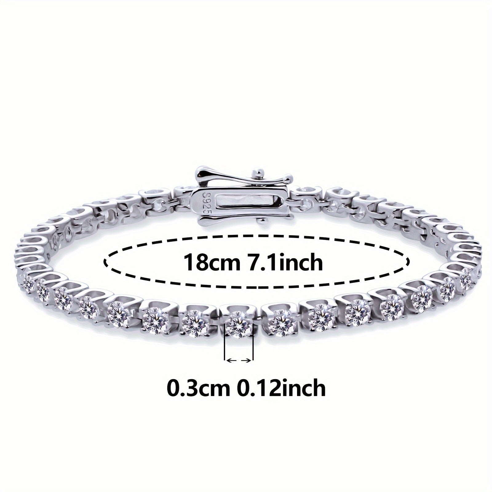 Women’s Hip Hop Style Jewelry Bracelet with Moissanite and Gift Box